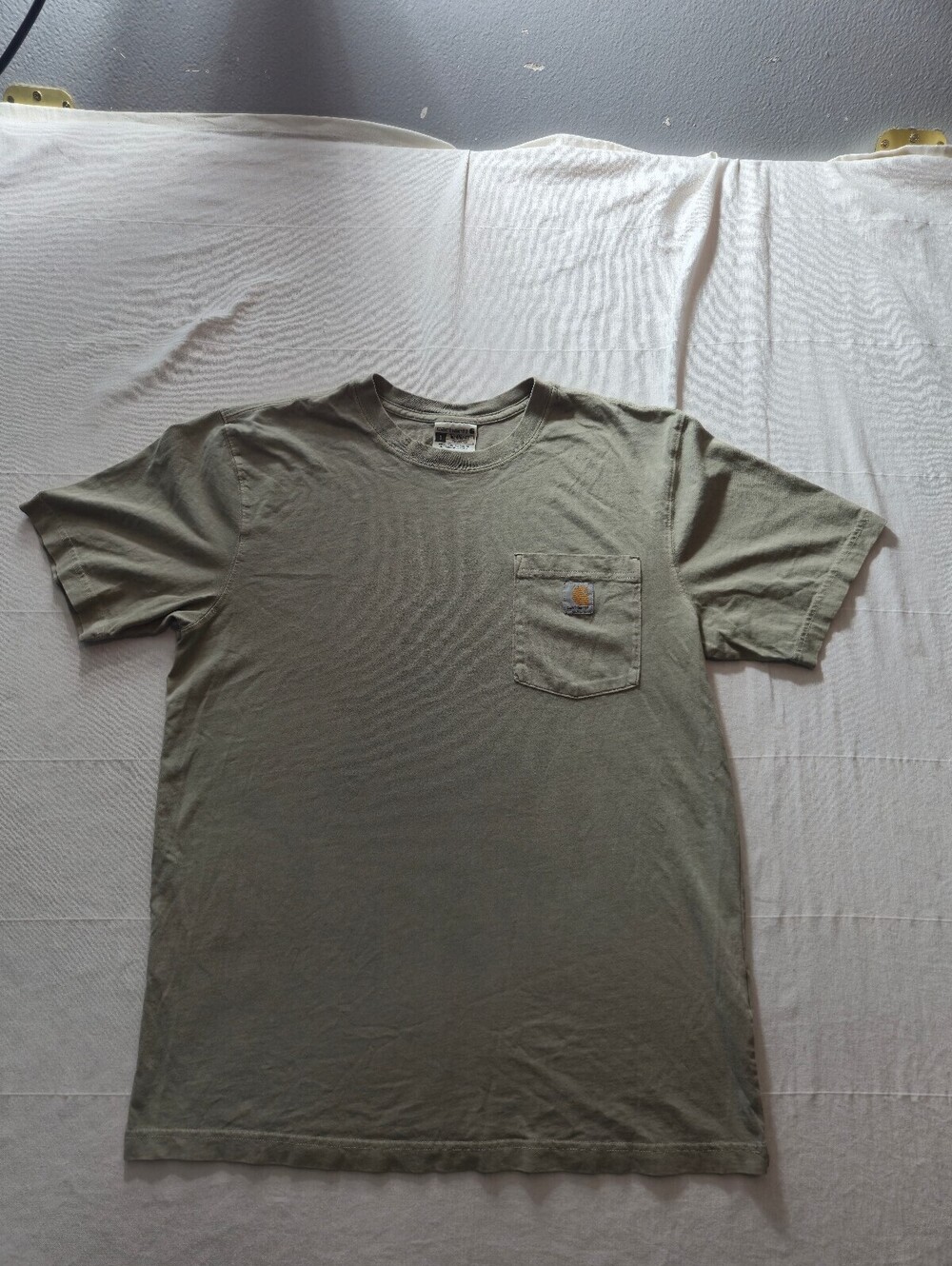 Carhartt Relaxed Fit Pocket T-Shirt in Light Olive Green Size Large